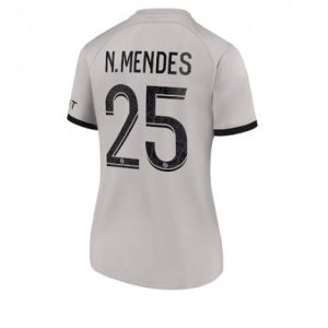 Dames Paris Saint-Germain Nuno Mendes #25 Uit tenue 2022-23 Korte Mouw