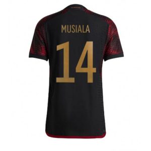 Duitsland Jamal Musiala #14 Uit tenue Mensen WK 2022 Korte Mouw