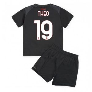 Kids AC Milan Theo Hernandez #19 Thuis tenue 2022-23 Korte Mouw (+ Korte broeken)