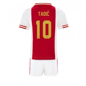 Kids Ajax Dusan Tadic #10 Thuis tenue 2022-23 Korte Mouw (+ Korte broeken)