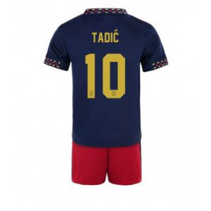 Kids Ajax Dusan Tadic #10 Uit tenue 2022-23 Korte Mouw (+ Korte broeken)
