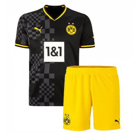 Kids Borussia Dortmund Thorgan Hazard #10 Uit tenue 2022-23 Korte Mouw (+ Korte broeken)-1