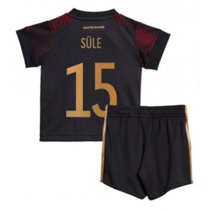 Kids Duitsland Niklas Sule #15 Uit tenue WK 2022 Korte Mouw (+ Korte broeken)