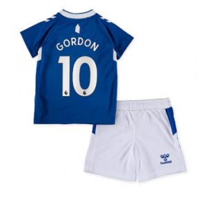 Kids Everton Anthony Gordon #10 Thuis tenue 2022-23 Korte Mouw (+ Korte broeken)