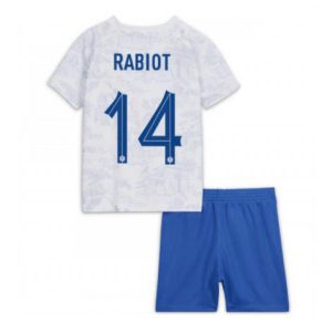 Kids Frankrijk Adrien Rabiot #14 Uit tenue WK 2022 Korte Mouw (+ Korte broeken)