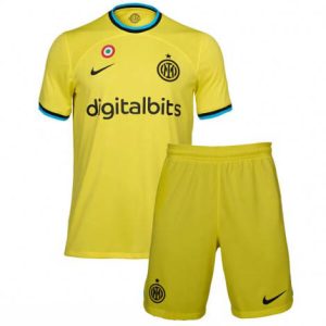 Kids Inter Milan Derde tenue 2022-23 Korte Mouw (+ Korte broeken)