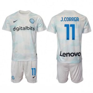 Kids Inter Milan Joaquin Correa #11 Uit tenue 2022-23 Korte Mouw (+ Korte broeken)