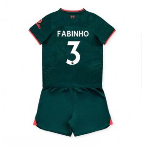 Kids Liverpool Fabinho #3 Derde tenue 2022-23 Korte Mouw (+ Korte broeken)