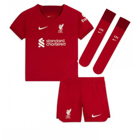 Kids Liverpool Fabinho #3 Thuis tenue 2022-23 Korte Mouw (+ Korte broeken)-1