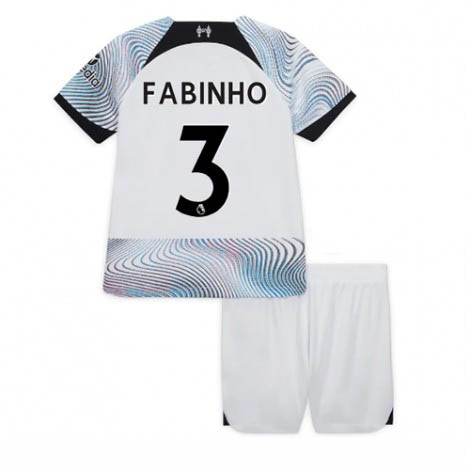 Kids Liverpool Fabinho #3 Uit tenue 2022-23 Korte Mouw (+ Korte broeken)