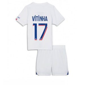 Kids Paris Saint-Germain Vitinha Ferreira #17 Derde tenue 2022-23 Korte Mouw (+ Korte broeken)