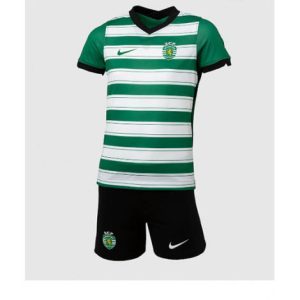Kids Sporting CP Thuis tenue 2022-23 Korte Mouw (+ Korte broeken)