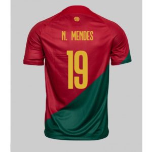 Portugal Nuno Mendes #19 Thuis tenue Mensen WK 2022 Korte Mouw