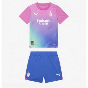 Kids AC Milan Derde tenue 2023-24 Korte Mouw (+ Korte broeken)